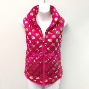 SIMPLY SOUTHERN - LN - Pink & Gold Puffer Vest